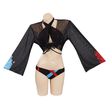 Anime My Hero Academia Todoroki Shoto Cosplay Fiesta Disfraz Traje de Baño Bikini Creación Secundaria-DISFRAZDEDIADEBRUJAS.ES®
